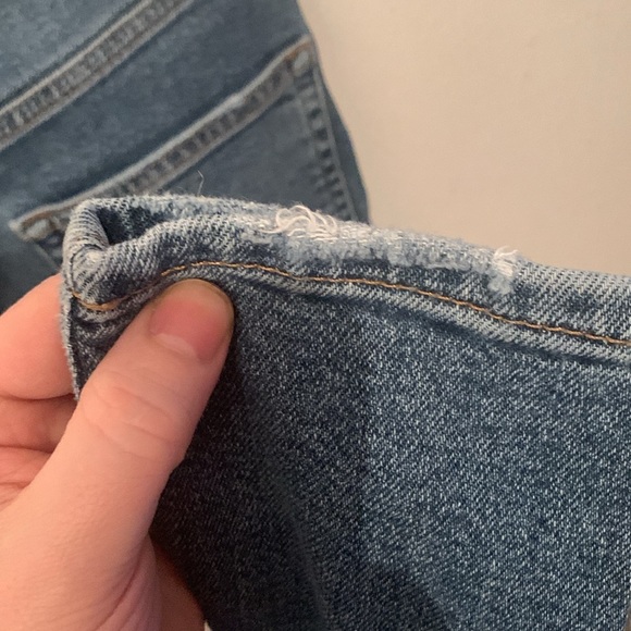 Perfect Forever 21 Mid Blue Button Up Blue Jeans SZ 27😍 - Picture 7 of 8